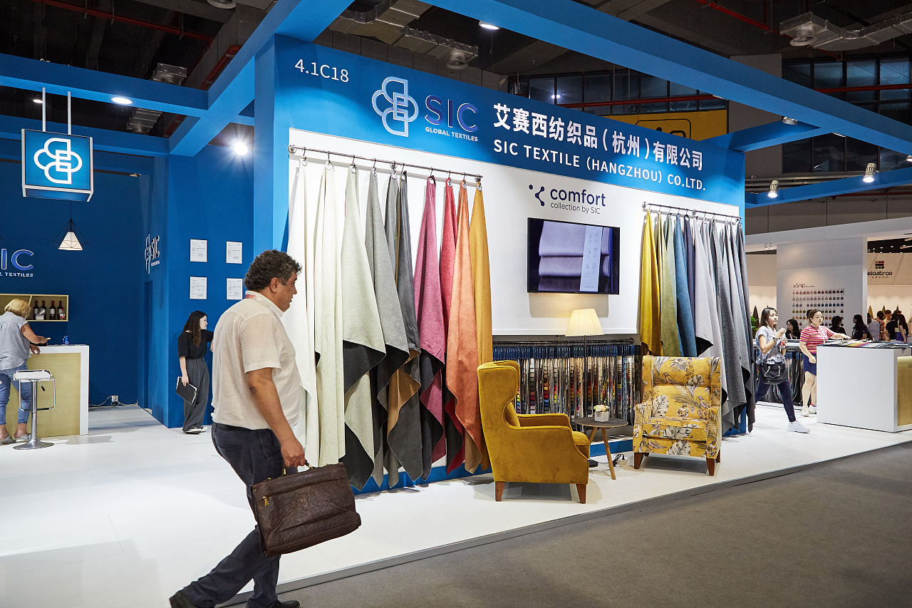 上海国家会展中心 纺织品展会拍摄